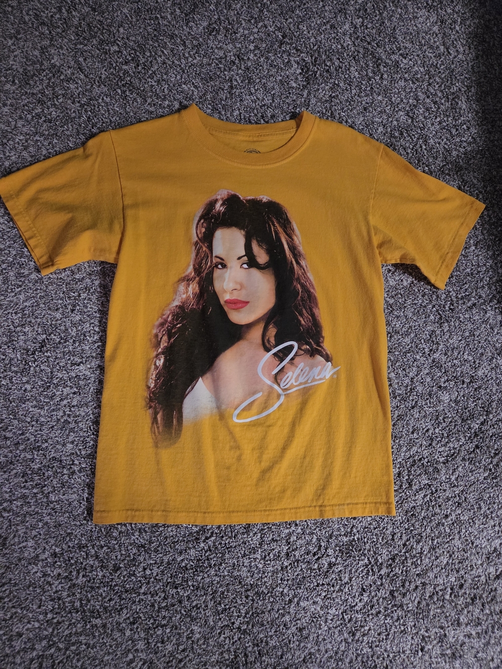 Selena Graphic Tee in Mustard Yellow - Women